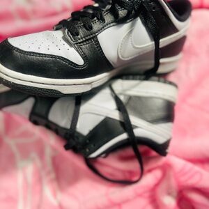 Youth Nike Black and Grey Low-Top Sneakers